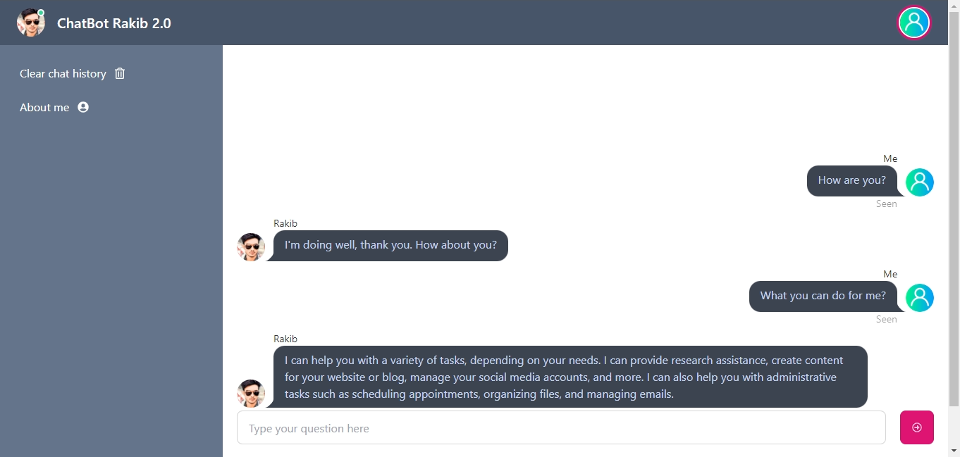 Chatbot Rakib